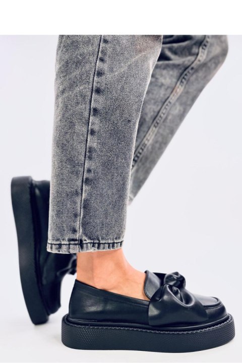 Mokasyny z kokardą STARK BLACK - Inello Mokasyny z kokardą STARK BLACK - Inello