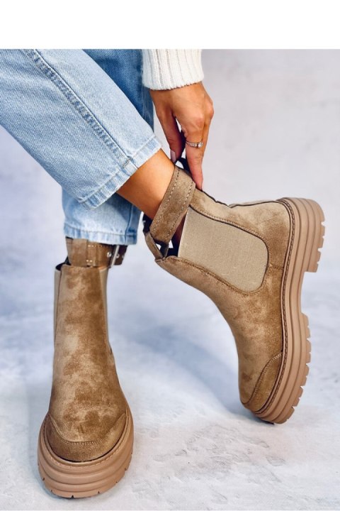 Sztyblety damskie CARLS KHAKI - Inello Sztyblety damskie CARLS KHAKI - Inello