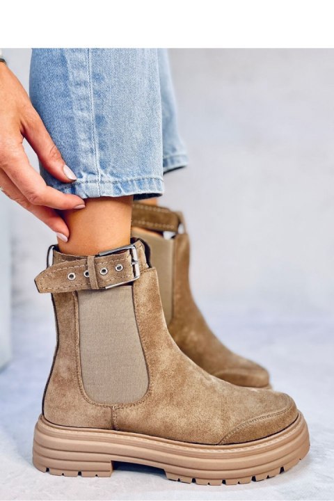 Sztyblety damskie CARLS KHAKI - Inello Sztyblety damskie CARLS KHAKI - Inello