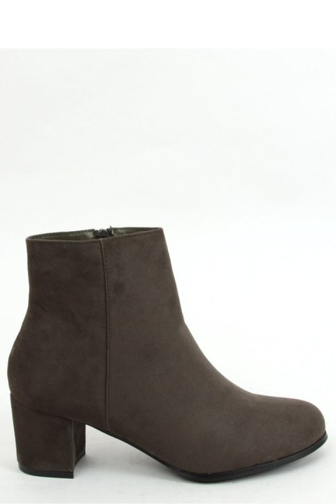 Botki na obcasie zielone MM788 GREEN - Inello Botki na obcasie zielone MM788 GREEN - Inello