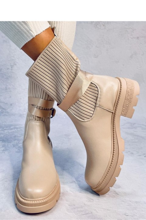 Botki z elastyczną cholewką SHAFFER KHAKI - Inello Botki z elastyczną cholewką SHAFFER KHAKI - Inello