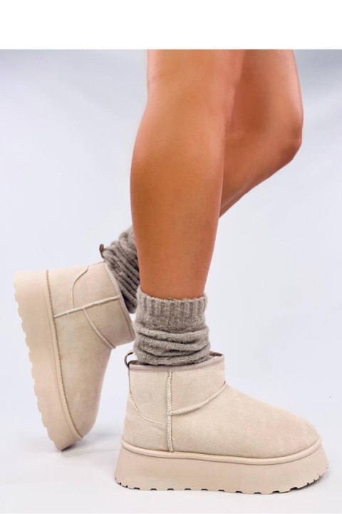 Emusy na platformie krótkie RODMANS BEIGE - Inello Emusy na platformie krótkie RODMANS BEIGE - Inello