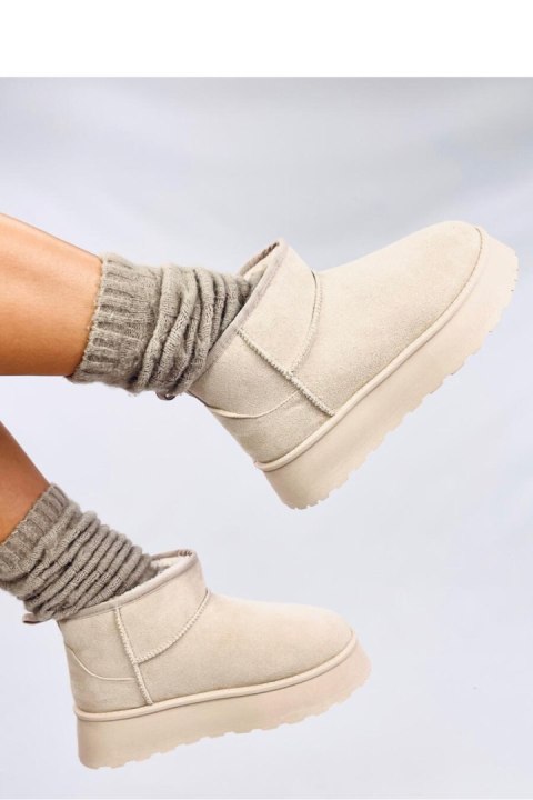 Emusy na platformie krótkie RODMANS BEIGE - Inello Emusy na platformie krótkie RODMANS BEIGE - Inello