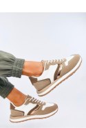 Sneakersy damskie CARTHY KHAKI - Inello