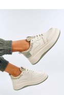 Sneakersy damskie pastelowe MOTIMES BEIGE GREEN - Inello