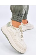 Sneakersy damskie pastelowe MOTIMES BEIGE GREEN - Inello