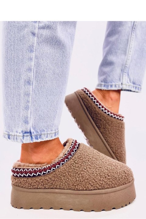 Śniegowce krótkie z barankiem LAMB KHAKI - Inello Śniegowce krótkie z barankiem LAMB KHAKI - Inello