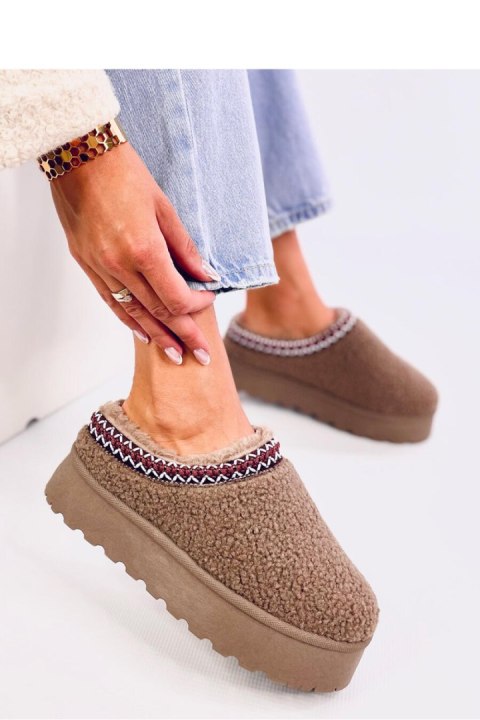 Śniegowce krótkie z barankiem LAMB KHAKI - Inello Śniegowce krótkie z barankiem LAMB KHAKI - Inello