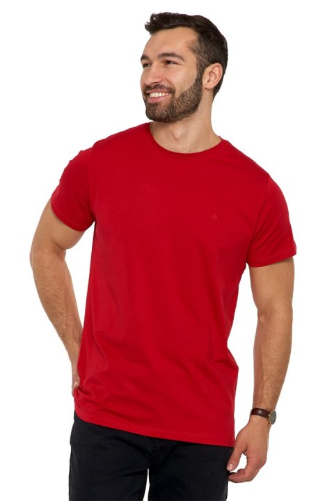 Tshirt Męski Model OTS1500-003 Red - Moraj