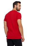 Tshirt Męski Model OTS1500-003 Red - Moraj