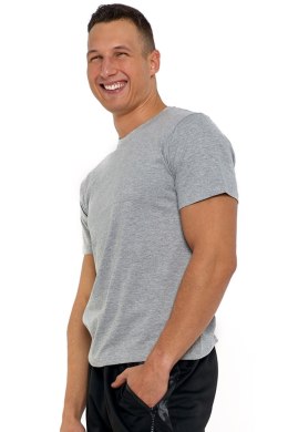 Tshirt Męski Model OTS950-001 Light Grey Melange - Moraj