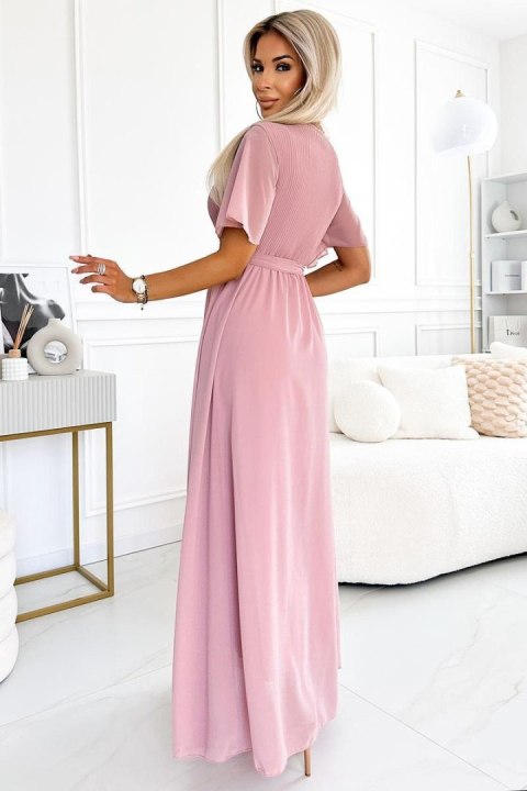 Sukienka Model 545-1 Powder Pink - Numoco Sukienka Model 545-1 Powder Pink - Numoco
