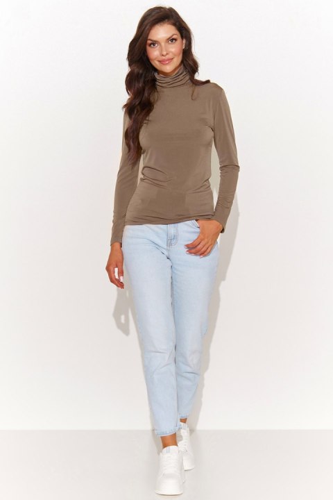 Bluzka Model NU460 Latte - Numinou Bluzka Model NU460 Latte - Numinou