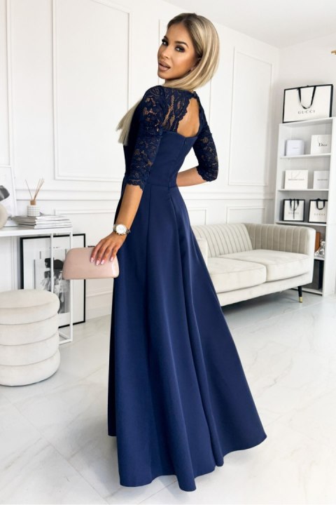 Sukienka Model Amber 309-6 Navy - Numoco Sukienka Model Amber 309-6 Navy - Numoco