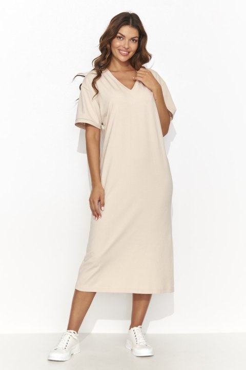Sukienka Model NU467 Light Beige - Numinou Sukienka Model NU467 Light Beige - Numinou