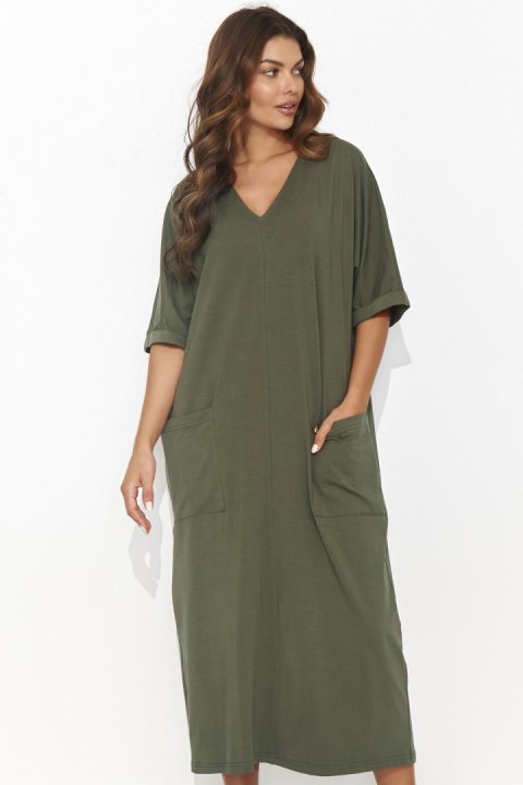 Sukienka Model NU473 Khaki - Numinou Sukienka Model NU473 Khaki - Numinou