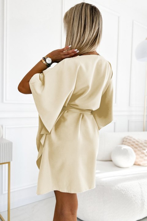 Sukienka Model Sofia 287-28 Beige - Numoco Sukienka Model Sofia 287-28 Beige - Numoco