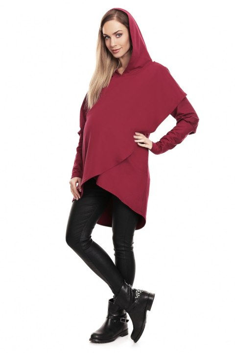 Bluza Ciążowa Model 0146 Bordo - PeeKaBoo Bluza Ciążowa Model 0146 Bordo - PeeKaBoo