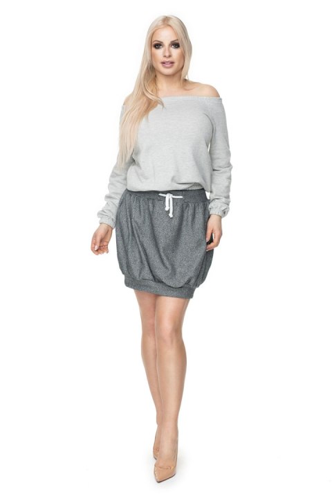 Spódnica Model 0110 Dark Grey - PeeKaBoo Spódnica Model 0110 Dark Grey - PeeKaBoo