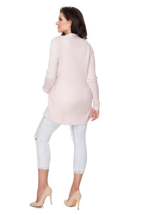 Sweter Kardigan Model 40043 Powder Pink - PeeKaBoo Sweter Kardigan Model 40043 Powder Pink - PeeKaBoo