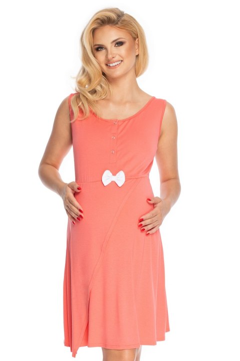 Koszulka nocna Koszula Nocna Ciążowa Model 0179 Coral - PeeKaBoo