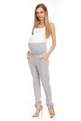 Spodnie Ciążowe Model 0135 Grey - PeeKaBoo