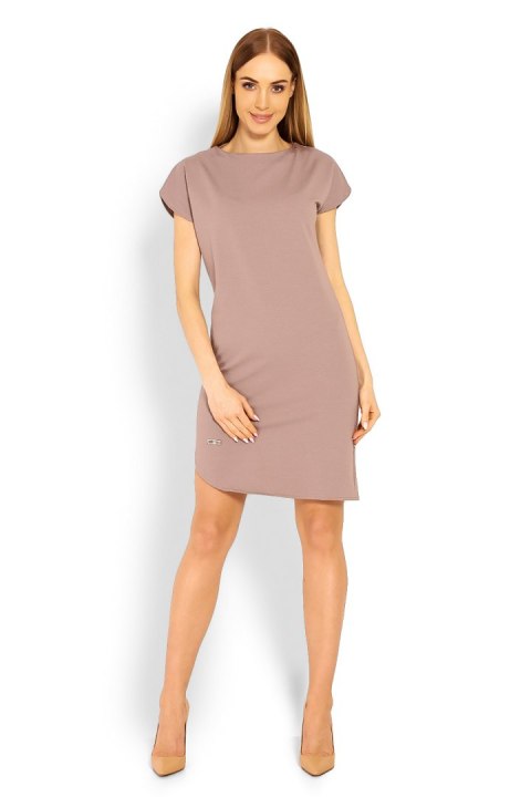 Sukienka Model 1629 Cappuccino - PeeKaBoo Sukienka Model 1629 Cappuccino - PeeKaBoo