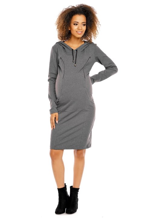 Sukienka model 1580 Graphit - PeeKaBoo Sukienka model 1580 Graphit - PeeKaBoo
