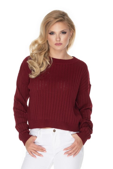 Sweter Damski Model 70022 Bordo - PeeKaBoo