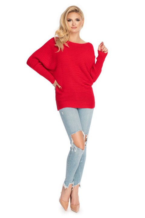 Sweter Damski Model 70036 Red - PeeKaBoo Sweter Damski Model 70036 Red - PeeKaBoo