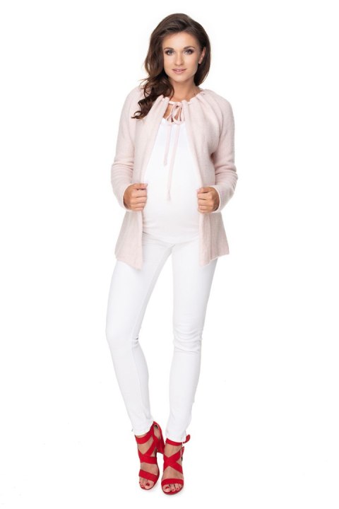 Sweter Kardigan Model 30074 Powder Pink - PeeKaBoo Sweter Kardigan Model 30074 Powder Pink - PeeKaBoo