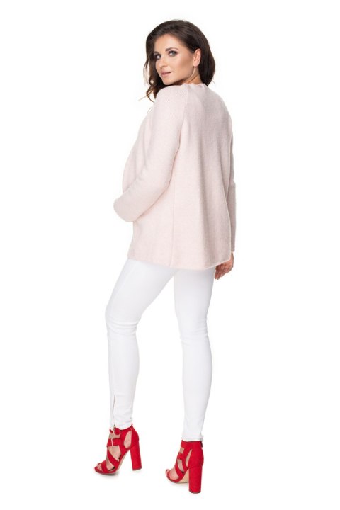 Sweter Kardigan Model 30074 Powder Pink - PeeKaBoo Sweter Kardigan Model 30074 Powder Pink - PeeKaBoo