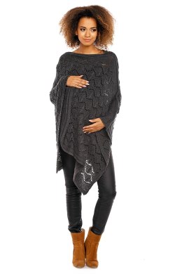 Sweter Poncho model 30012C Graphit - PeeKaBoo