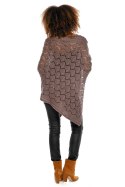 Sweter Poncho model 30012C Mocca - PeeKaBoo