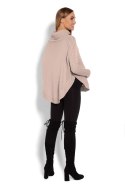 Sweter Ponczo Model 70009C Latte - PeeKaBoo