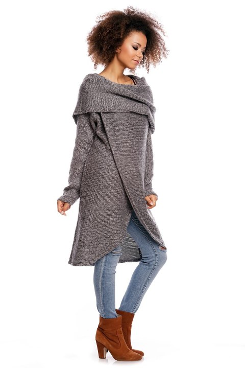 Sweter model 30051 Dark Gray - PeeKaBoo Sweter model 30051 Dark Gray - PeeKaBoo
