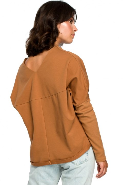 Bluza Damska Model B094 Carmel - BeWear Bluza Damska Model B094 Carmel - BeWear