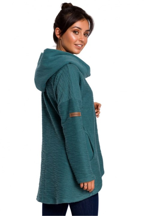 Bluza Damska Model B131 Turkus - BeWear Bluza Damska Model B131 Turkus - BeWear