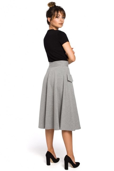 Spódnica Model B046 Grey - BeWear Spódnica Model B046 Grey - BeWear