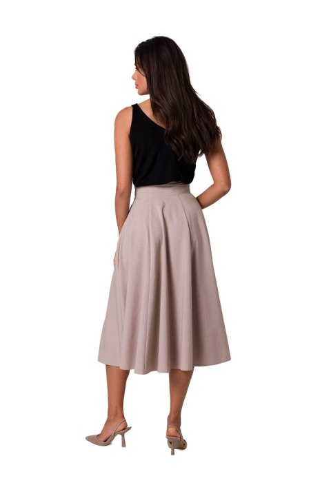 Spódnica Model B265 Beige - BeWear Spódnica Model B265 Beige - BeWear