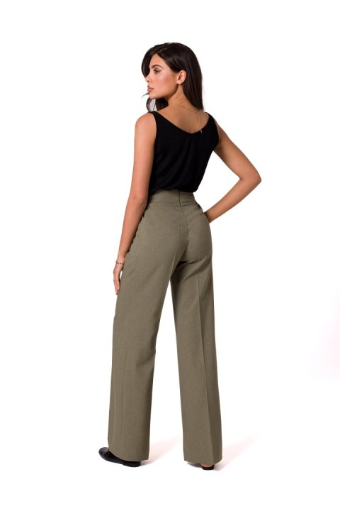 Spodnie Damskie Model B252 Oliwka - BeWear Spodnie Damskie Model B252 Oliwka - BeWear