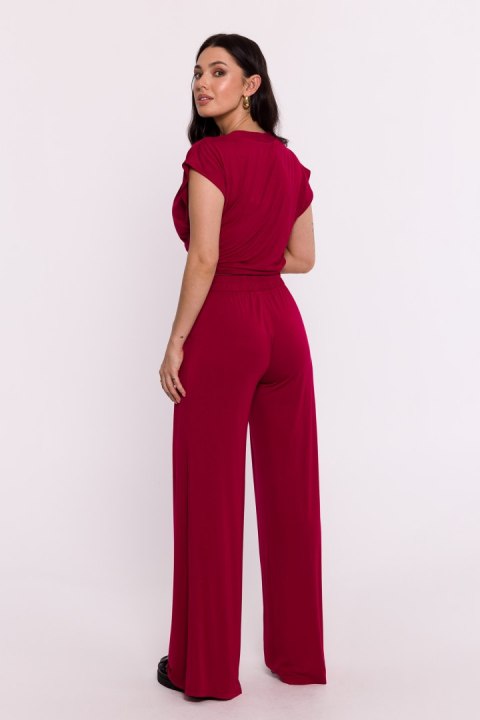 Spodnie Damskie Model B289 Bordo - BeWear Spodnie Damskie Model B289 Bordo - BeWear