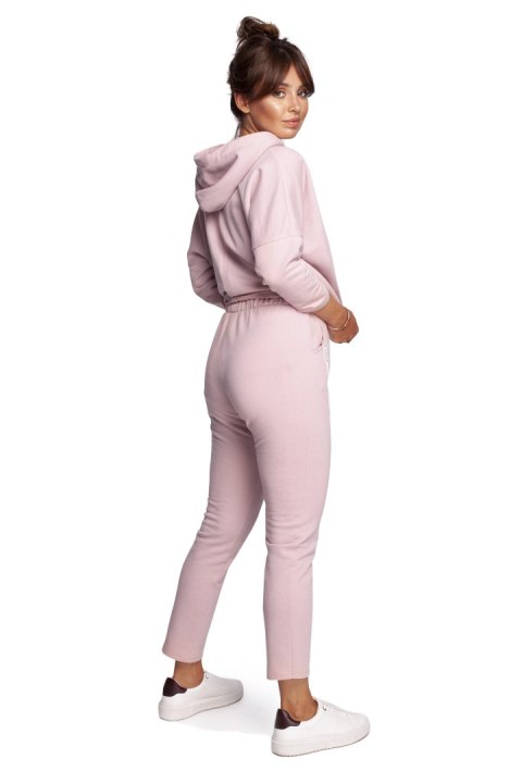 Spodnie Dresowe Model B240 Powder Pink - BeWear Spodnie Dresowe Model B240 Powder Pink - BeWear