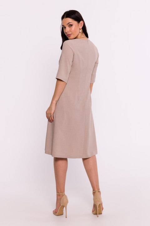 Sukienka Model B280 Beige - BeWear Sukienka Model B280 Beige - BeWear