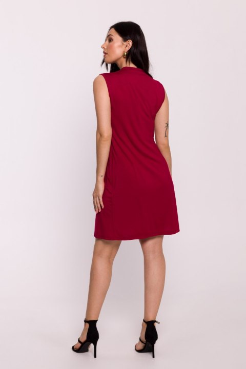 Sukienka Model B286 Bordo - BeWear Sukienka Model B286 Bordo - BeWear