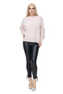 Sweter Damski Model 30059 Powder Pink - PeeKaBoo