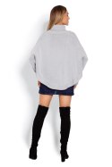 Sweter Ponczo Model 70009 Grey - PeeKaBoo