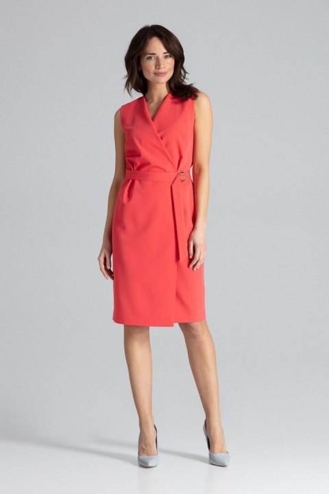 Sukienka Model L037 Coral - Lenitif Sukienka Model L037 Coral - Lenitif