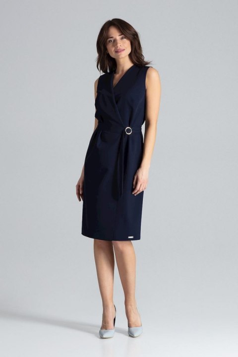 Sukienka Model L037 Navy - Lenitif Sukienka Model L037 Navy - Lenitif