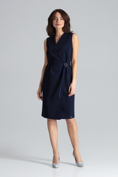 Sukienka Model L037 Navy - Lenitif Sukienka Model L037 Navy - Lenitif